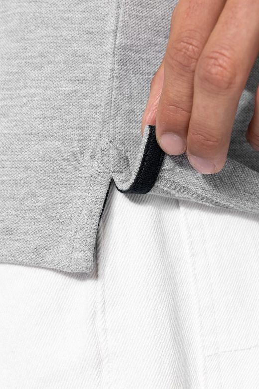 Herren P-Strick-T-Shirt mit V-Ausschnitt