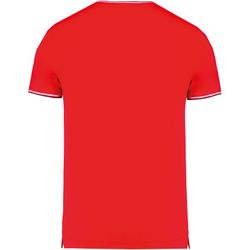 Herren P-Strick-T-Shirt mit V-Ausschnitt