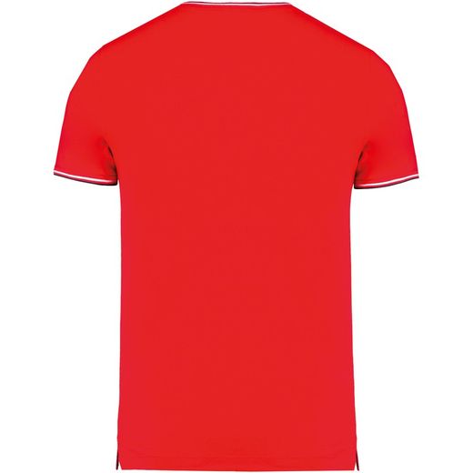 Herren P-Strick-T-Shirt mit V-Ausschnitt