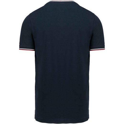 Herren P-Strick-T-Shirt mit V-Ausschnitt