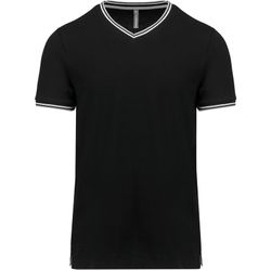 Herren P-Strick-T-Shirt mit V-Ausschnitt
