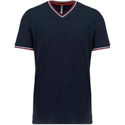 Herren P-Strick-T-Shirt mit V-Ausschnitt