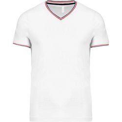 Herren P-Strick-T-Shirt mit V-Ausschnitt
