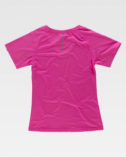 Camiseta deporte de mujer manga corta Rosa Flúor