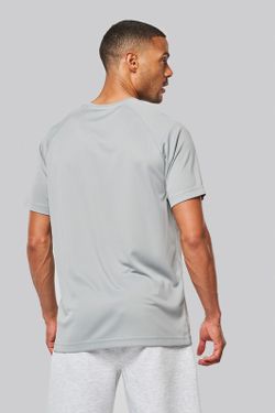 T-shirt sportiva uomo girocollo in materiale riciclato
