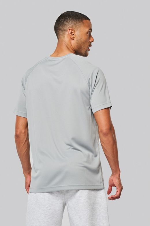 T-shirt sportiva uomo girocollo in materiale riciclato