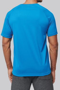 T-shirt sportiva uomo girocollo in materiale riciclato