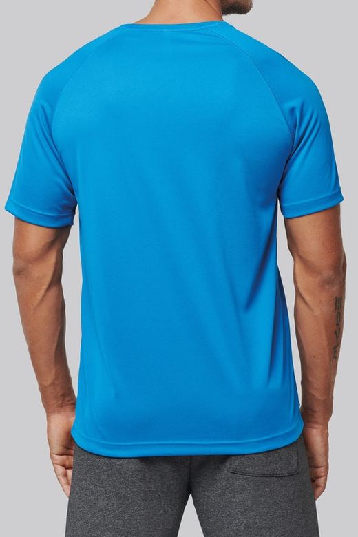 T-shirt sportiva uomo girocollo in materiale riciclato