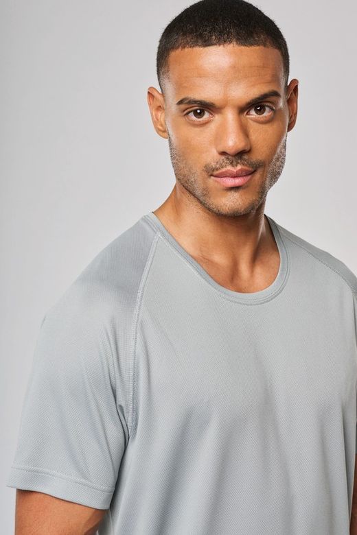 T-shirt sportiva uomo girocollo in materiale riciclato