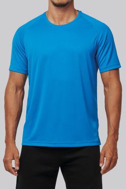 T-shirt sportiva uomo girocollo in materiale riciclato