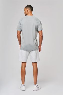 T-shirt sportiva uomo girocollo in materiale riciclato