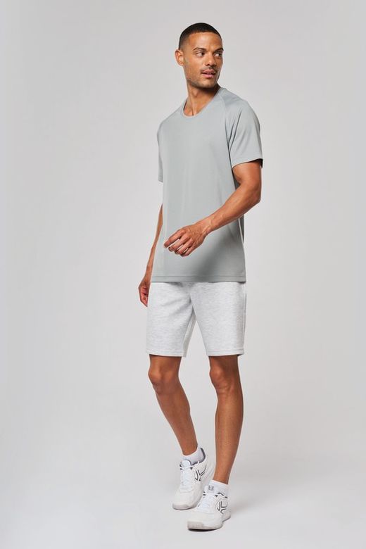 T-shirt sportiva uomo girocollo in materiale riciclato