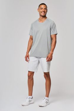 T-shirt sportiva uomo girocollo in materiale riciclato