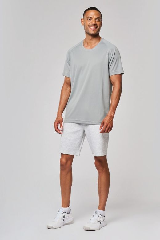 T-shirt sportiva uomo girocollo in materiale riciclato