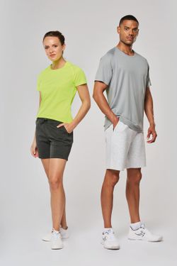 Damen-Sportshirt aus Recyclingmaterial mit Rundhalsausschnitt