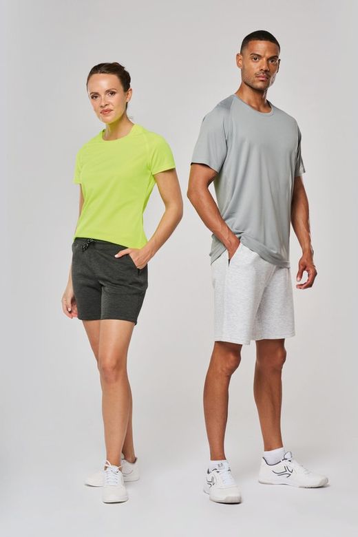 Damen-Sportshirt aus Recyclingmaterial mit Rundhalsausschnitt