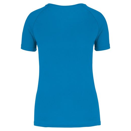 Damen-Sportshirt aus Recyclingmaterial mit Rundhalsausschnitt