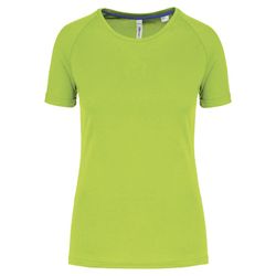 Damen-Sportshirt aus Recyclingmaterial mit Rundhalsausschnitt