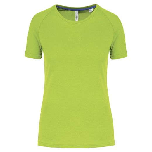 Damen-Sportshirt aus Recyclingmaterial mit Rundhalsausschnitt