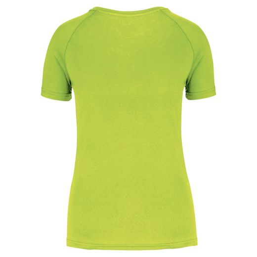 Damen-Sportshirt aus Recyclingmaterial mit Rundhalsausschnitt