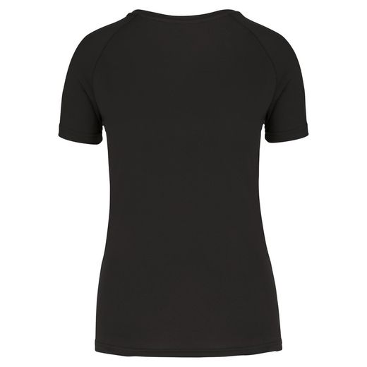 Damen-Sportshirt aus Recyclingmaterial mit Rundhalsausschnitt