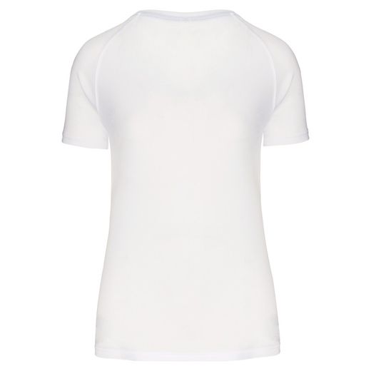 Damen-Sportshirt aus Recyclingmaterial mit Rundhalsausschnitt
