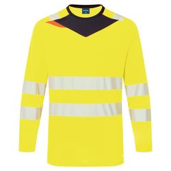 Camiseta DX4 Hi-Vis, de alta visibilidad, manga larga