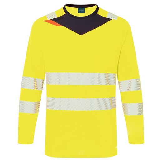 Camiseta DX4 Hi-Vis, de alta visibilidad, manga larga