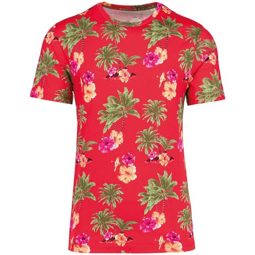 Umweltfreundliches Herren-T-Shirt Tropen-Druck