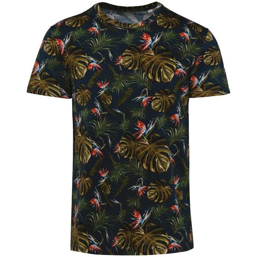 Umweltfreundliches Herren-T-Shirt Tropen-Druck