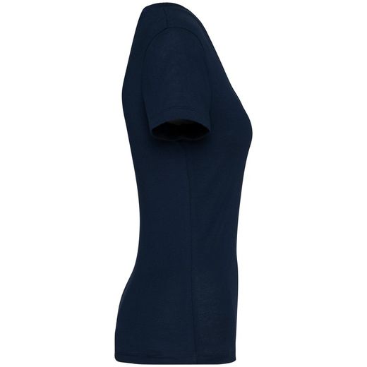 Camiseta ecorresponsable cuello de pico mujer