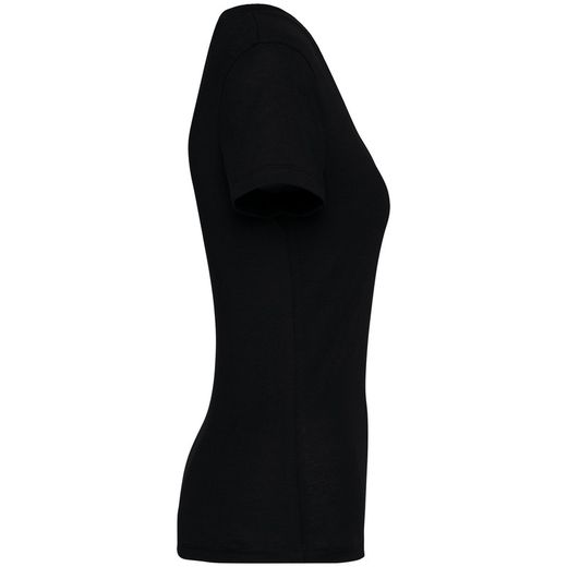 Camiseta ecorresponsable cuello de pico mujer
