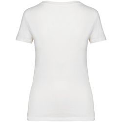 Camiseta ecorresponsable cuello de pico mujer