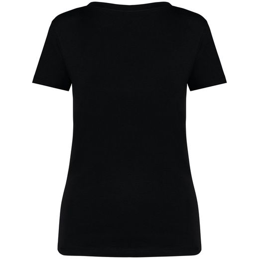 Camiseta ecorresponsable cuello de pico mujer