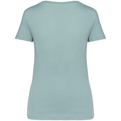 Camiseta ecorresponsable cuello de pico mujer