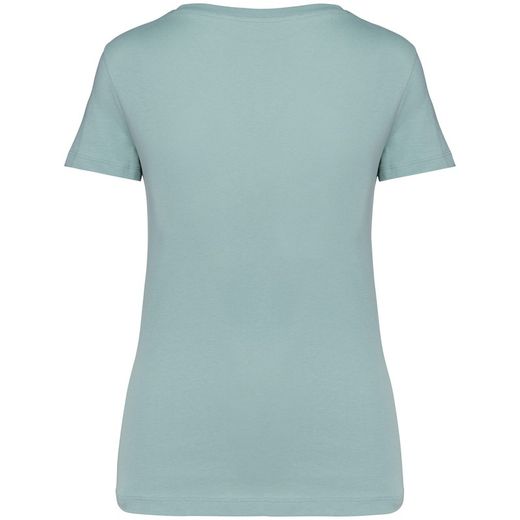 Camiseta ecorresponsable cuello de pico mujer