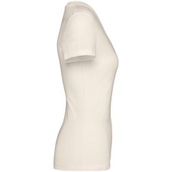 Camiseta ecorresponsable cuello de pico mujer
