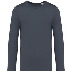 Umweltfreundliches ausgewaschenes Unisex T-Shirt mit langen Ärmeln