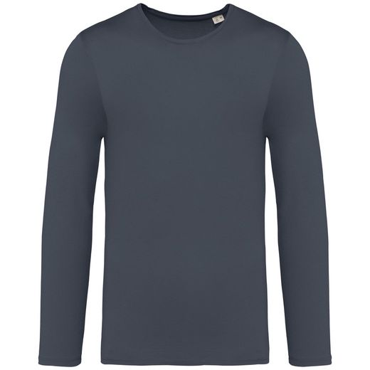 Umweltfreundliches ausgewaschenes Unisex T-Shirt mit langen Ärmeln