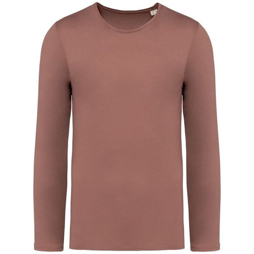 Camiseta ecorresponsable efecto lavado de manga larga unisex