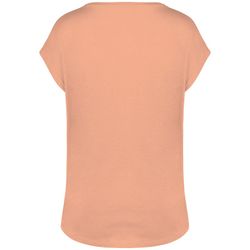 Camiseta ecorresponsable holgada con cuello de pico mujer