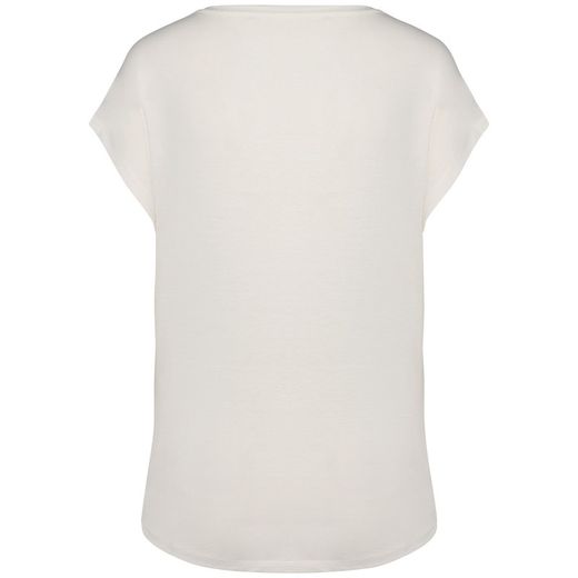 Umweltfreundliches Loose Damen-T-Shirt mit V-Ausschnitt