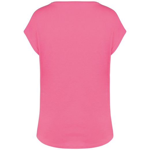 Umweltfreundliches Loose Damen-T-Shirt mit V-Ausschnitt