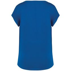 Umweltfreundliches Loose Damen-T-Shirt mit V-Ausschnitt