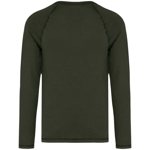 T-shirt raglan uomo ecosostenibile maniche lunghe
