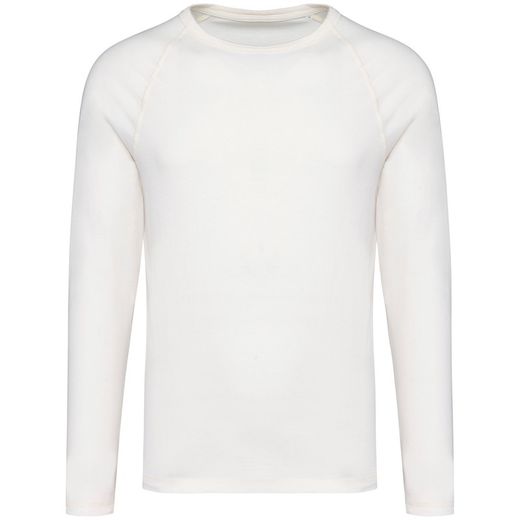 T-shirt raglan uomo ecosostenibile maniche lunghe