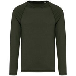 T-shirt raglan uomo ecosostenibile maniche lunghe