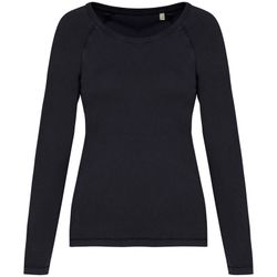 Camiseta ecorresponsable manga larga  raglán mujer