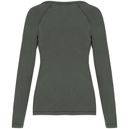 Camiseta ecorresponsable manga larga  raglán mujer