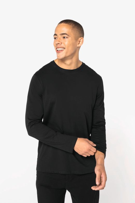 Umweltfreundliches Unisex-T-Shirt mit langen Ärmeln
